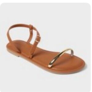 Target Brown and Gold Women's Sandals